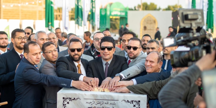 شركة سيدرا العقارية تضع حجر الأساس لأكبر صرح إسلامي في صعيد مصر بمدينة سوهاج