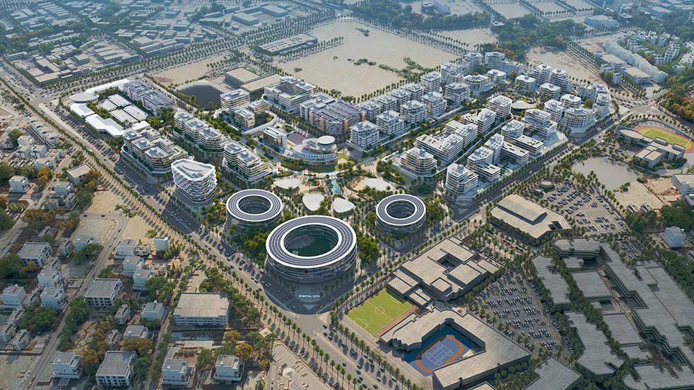 المدينة الرقمية تعيين مجموعة 