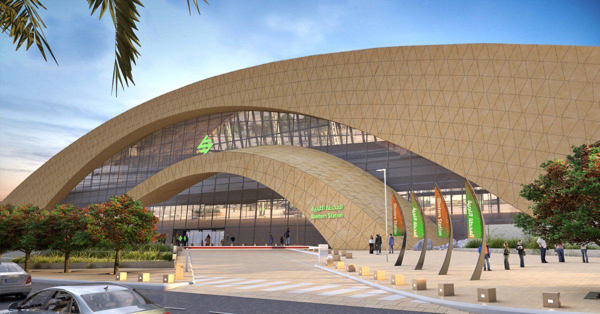 أعمال التكسيات الخارجية في المحطة الغربية بقطار الرياض تقترب من خط النهاية